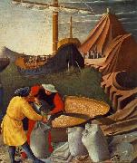 Fra Angelico St Nicholas saves the ship oil on canvas